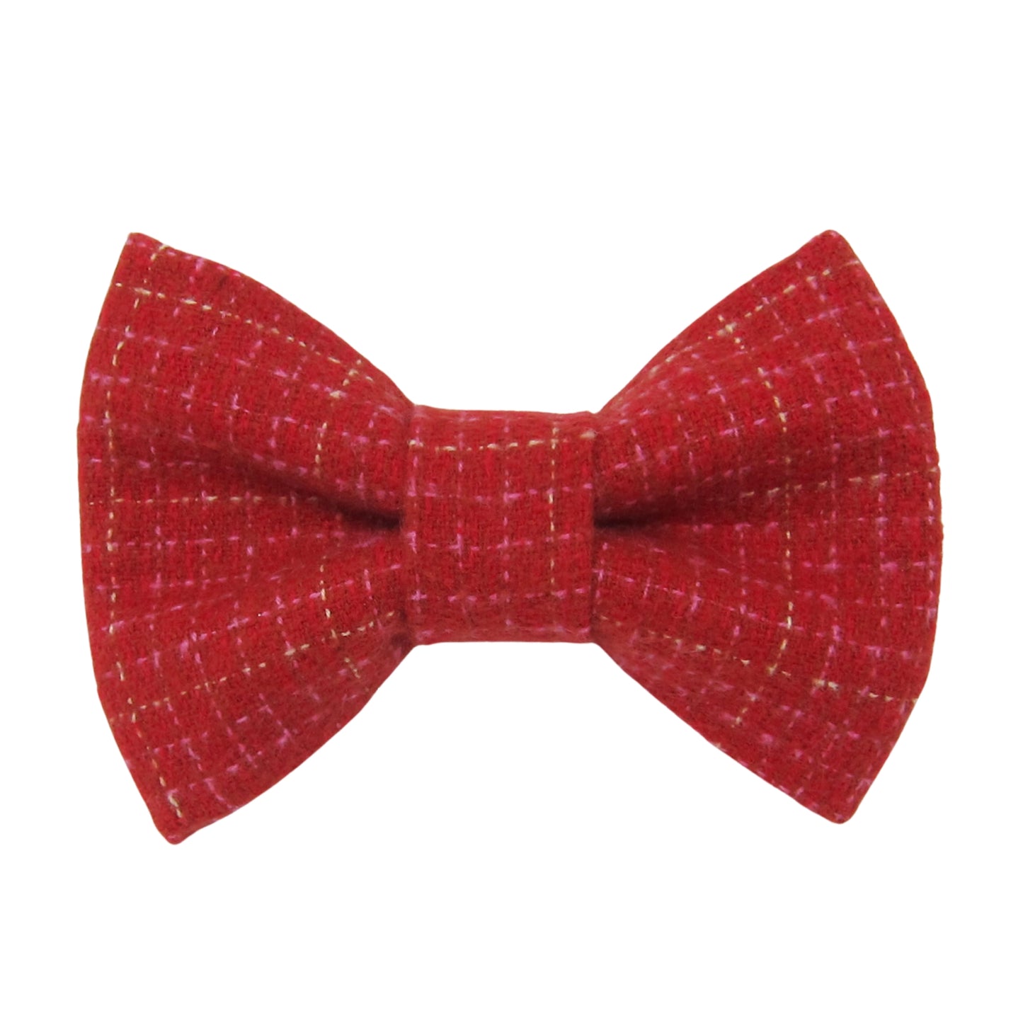 Heartthrob Flannel Dog Bow Tie