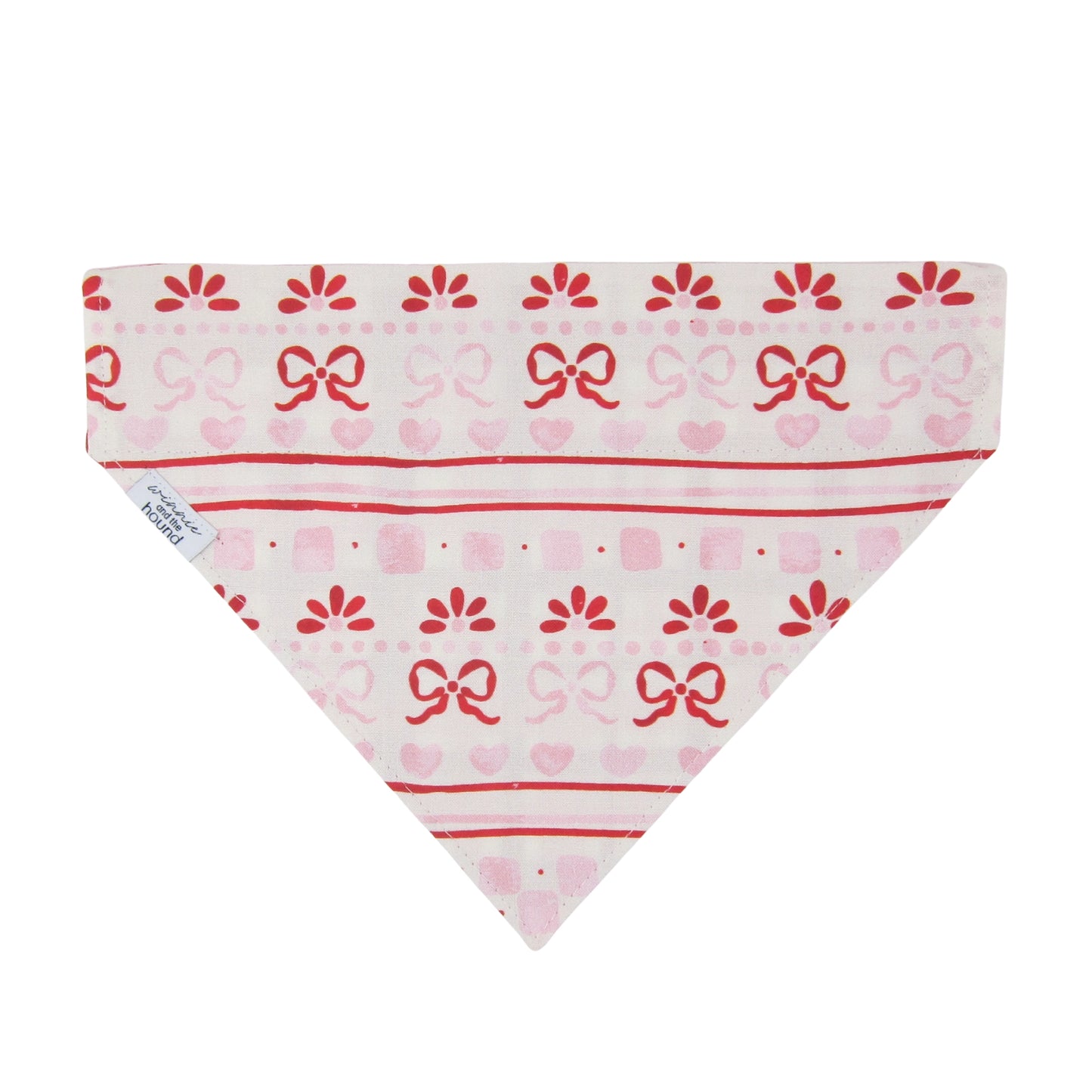 Valentine Fair Isle Dog Bandana