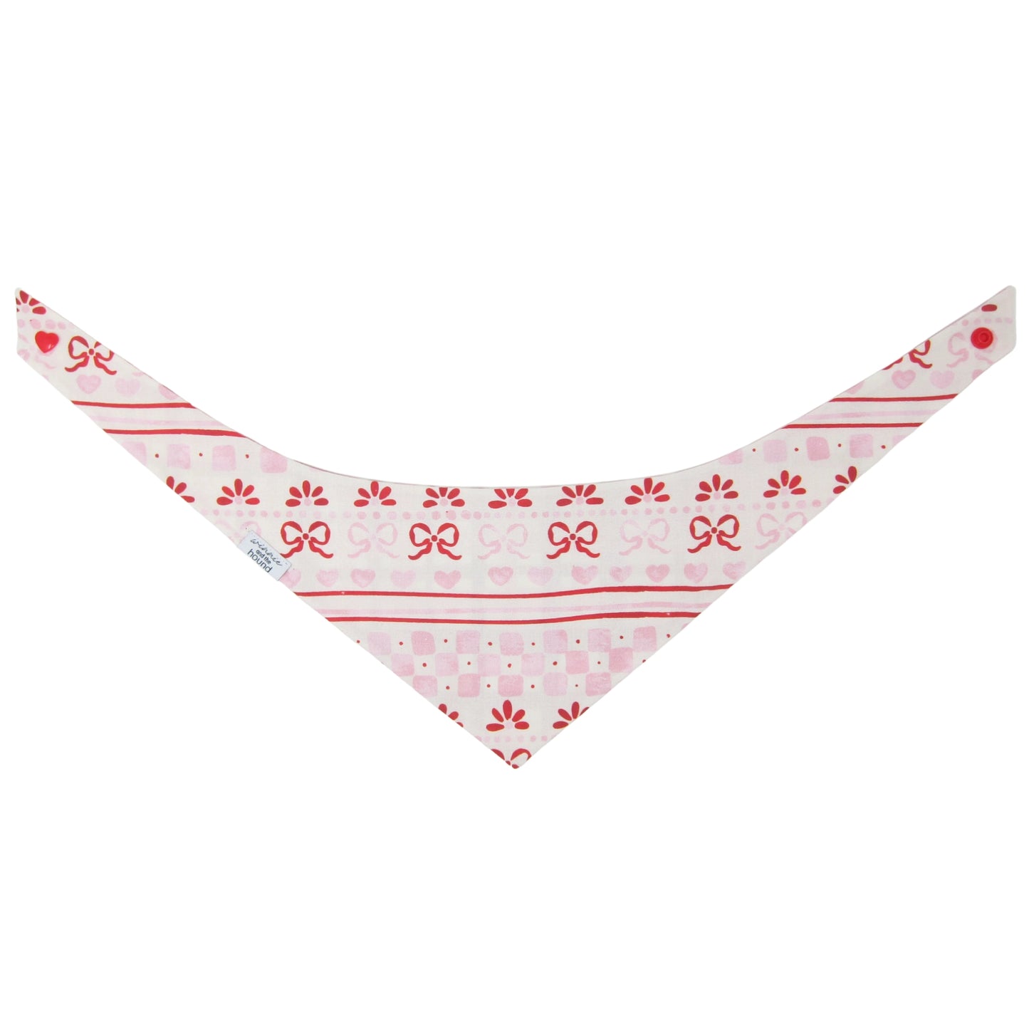 Valentine Fair Isle Dog Bandana