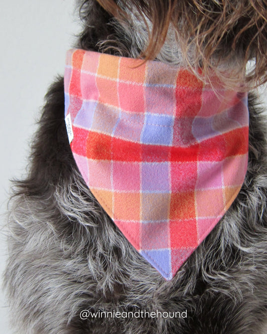 Autumn Jewel Flannel Dog Bandana