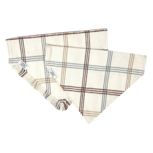 Cozy Fall Flannel Dog Bandana