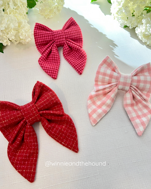 Heartthrob Flannel Lady Bow