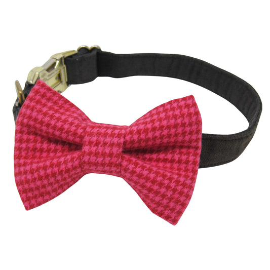 Amour Flannel Dog Bow Tie