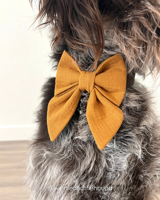 Gauze Lady Bow - Cafe Spice