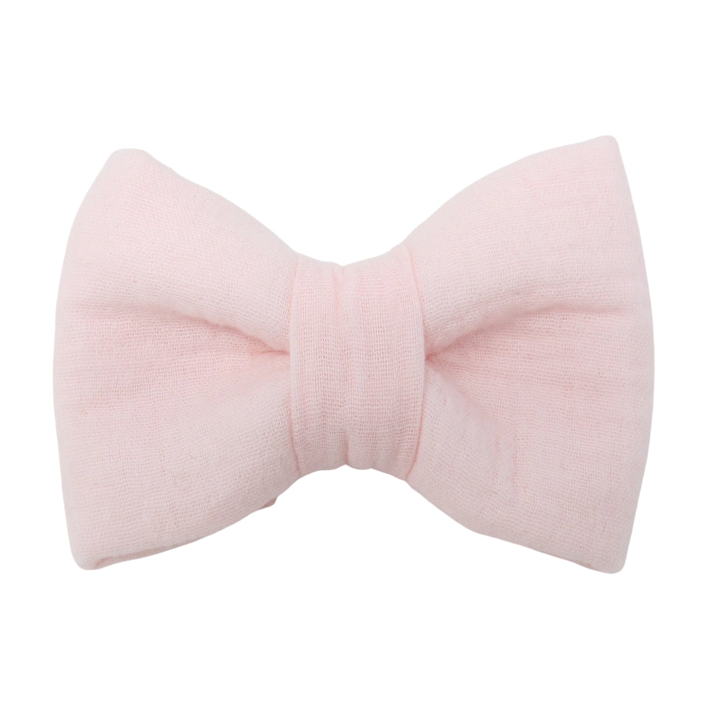 Gauze Dog Bow Tie - Pale Pink