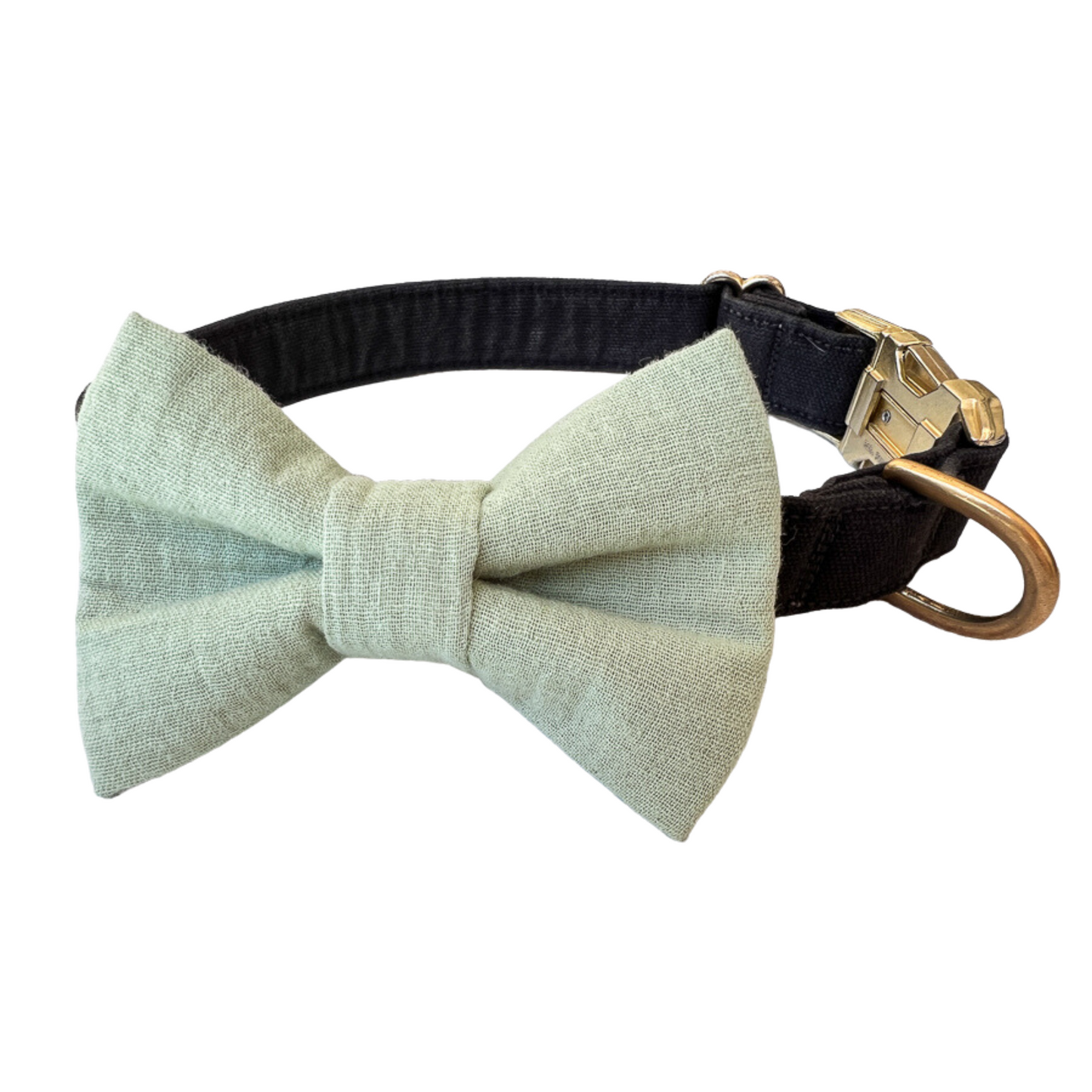 Gauze Dog Bow Tie - Green