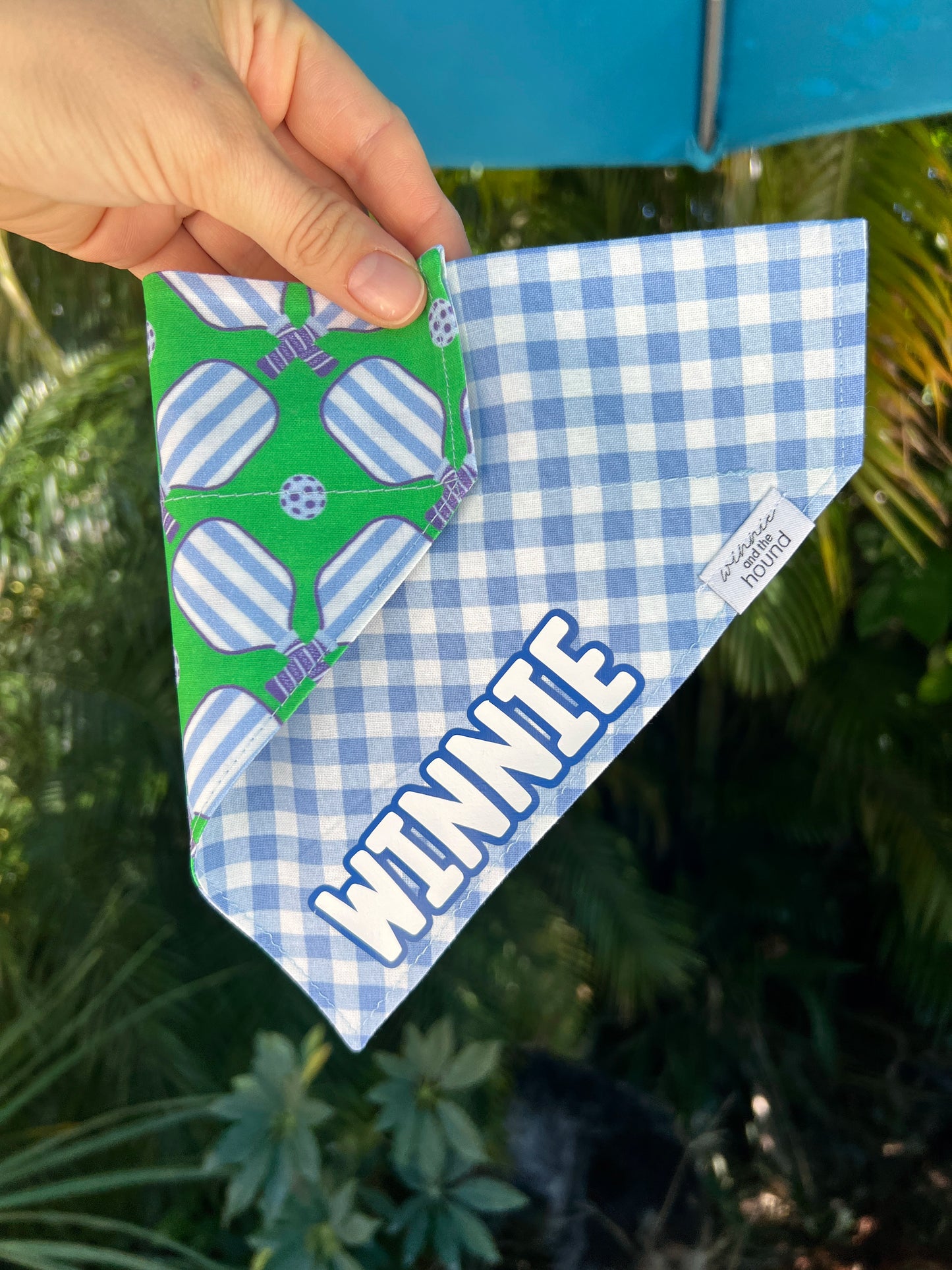 Green Pickleball Dog Bandana