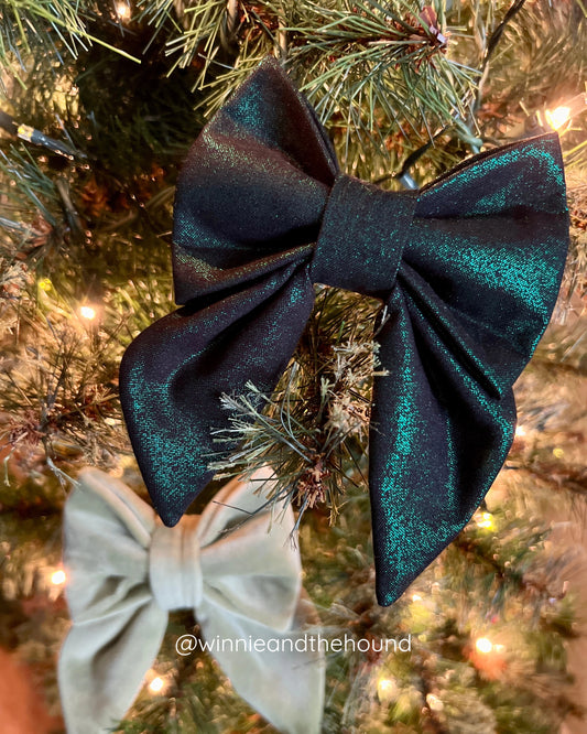Green Shimmer Lady Bow