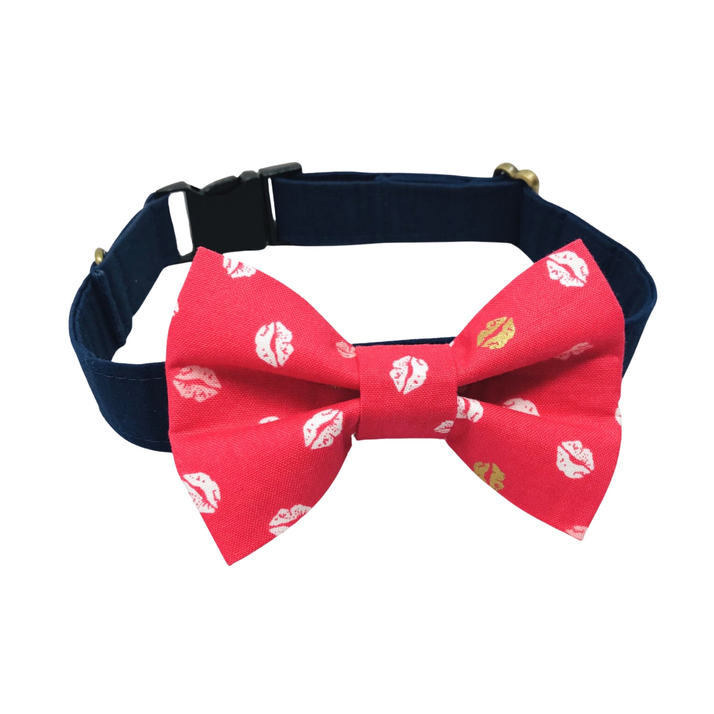 Sealed with a Kiss Dog Bow Tie