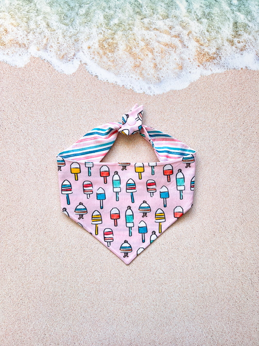 Nautical Buoys Dog Bandana - Pink