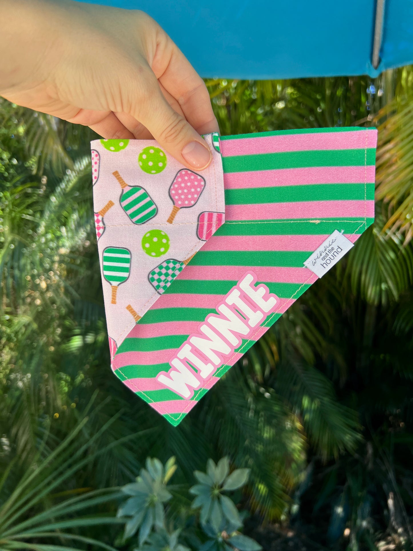 Pink Pickleball Dog Bandana