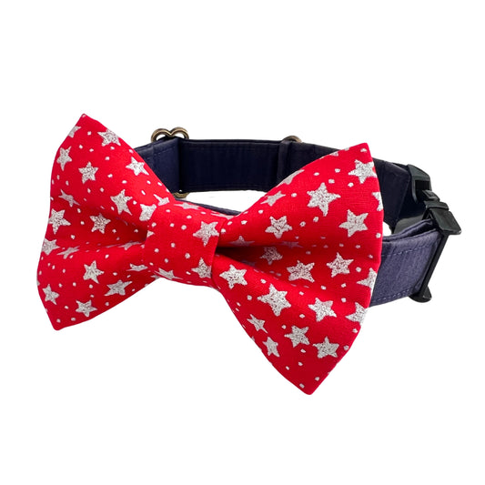 Liberty Stars Dog Bow Tie