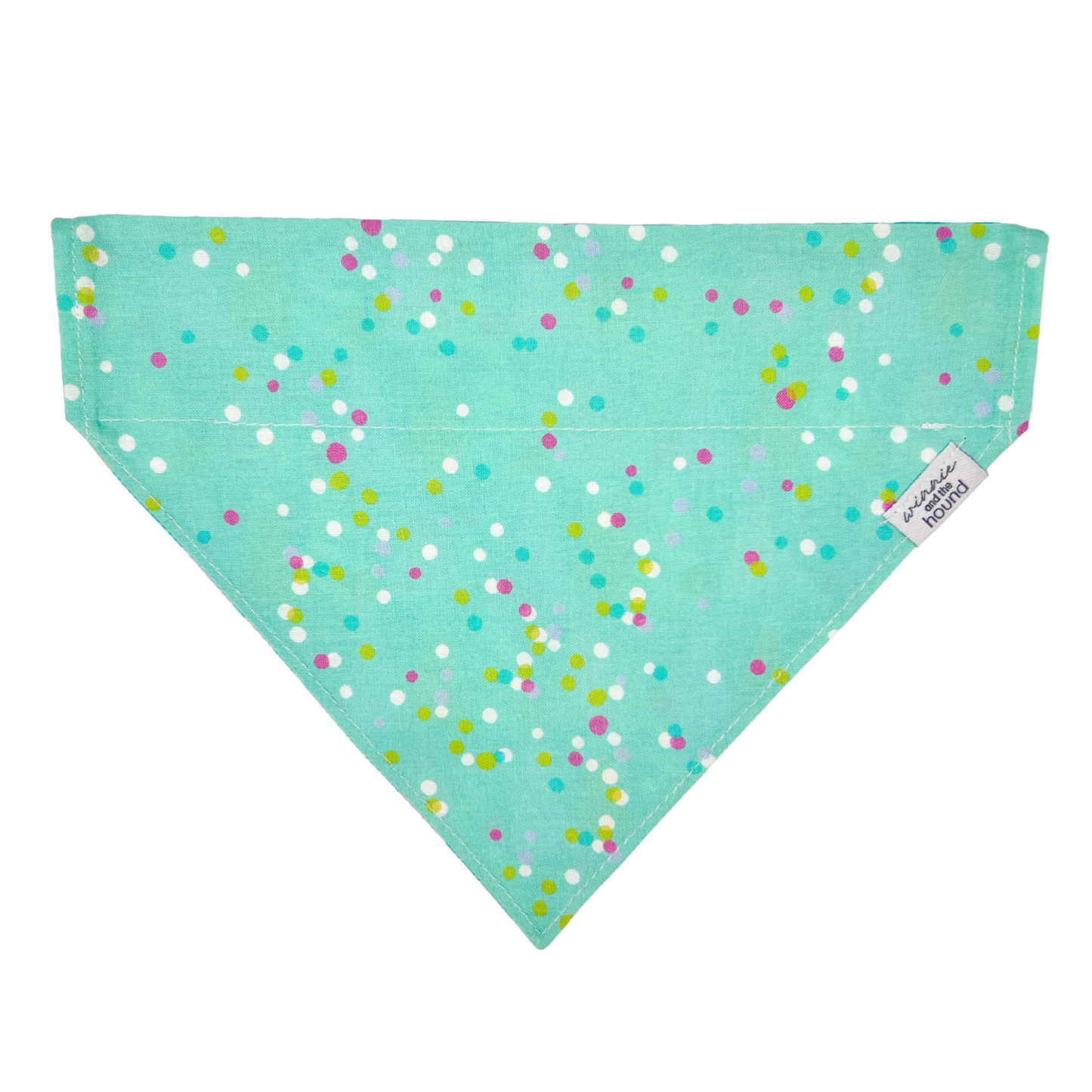 Aqua Party Hats Dog Bandana