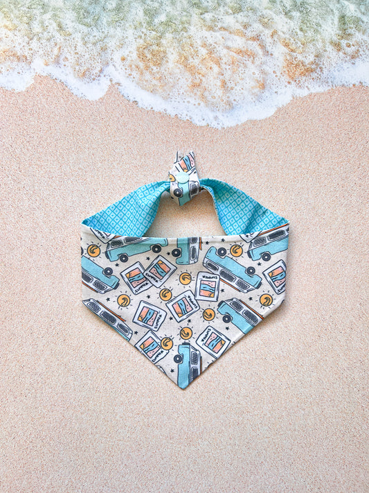 Retro Surf Vans Dog Bandana