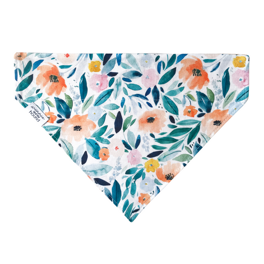 Watercolor Floral Dog Bandana