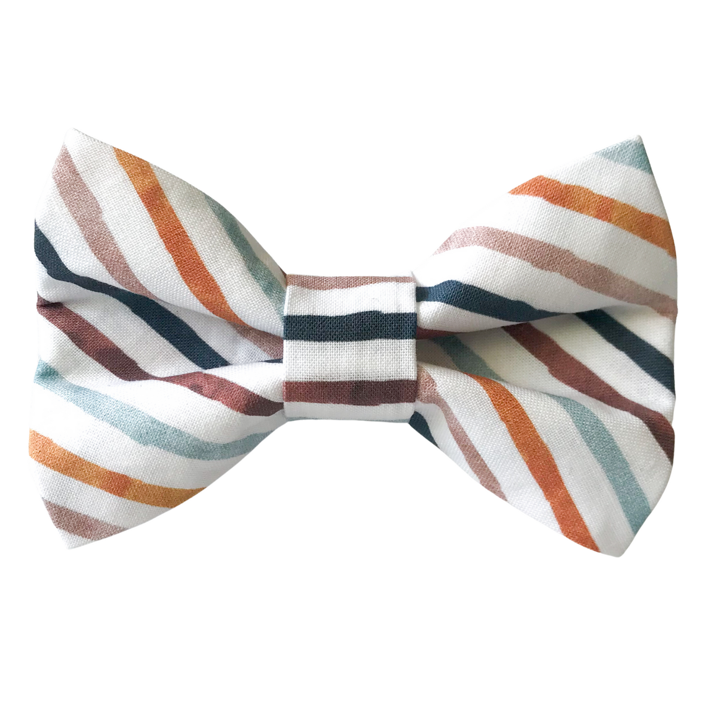 Watercolor Stripe Dog Bow Tie