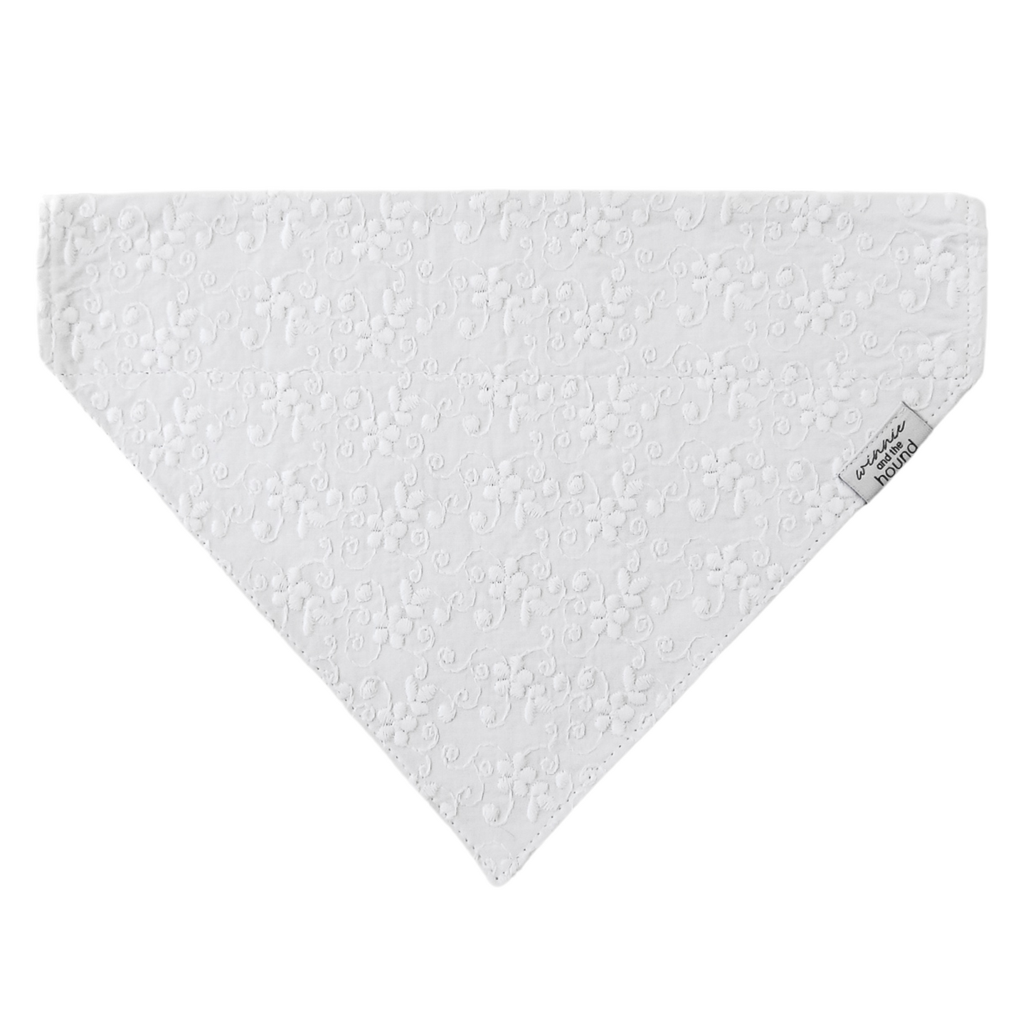 Floral Eyelet Dog Bandana