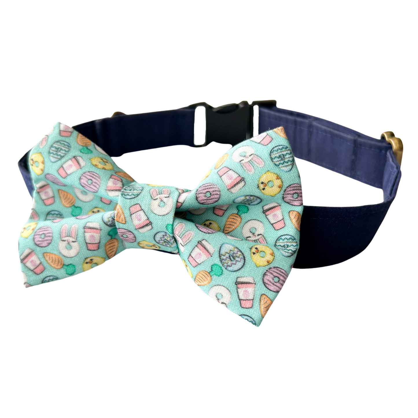 Easter Donuts and Coffee Dog Bow Tie