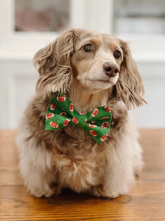 Football Dog Bow Tie