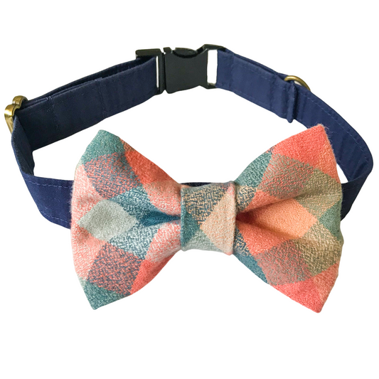 Sundance Plaid Flannel Dog Bow Tie