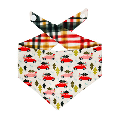 Christmas Cars Dog Bandana