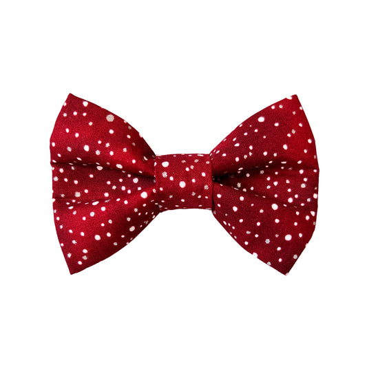 Holiday Dots Dog Bow Tie