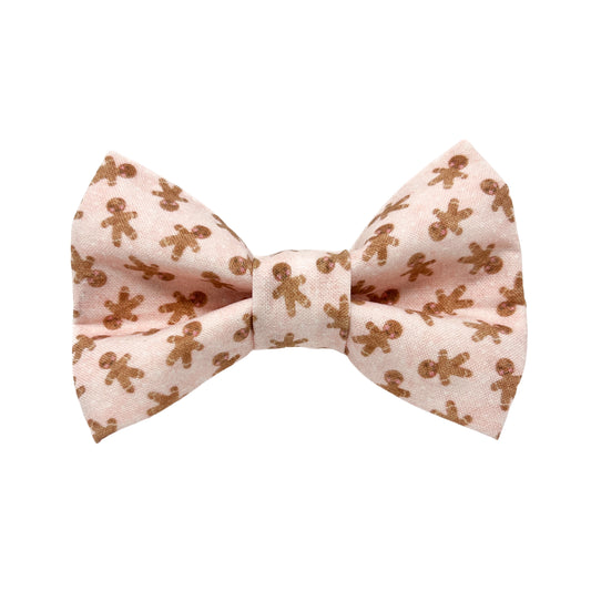 Gingerbread Men Dog Bow Tie