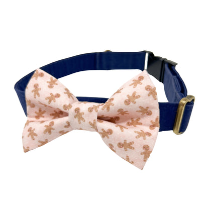 Gingerbread Men Dog Bow Tie