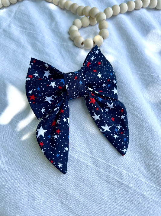 Patriotic Stars Lady Bow