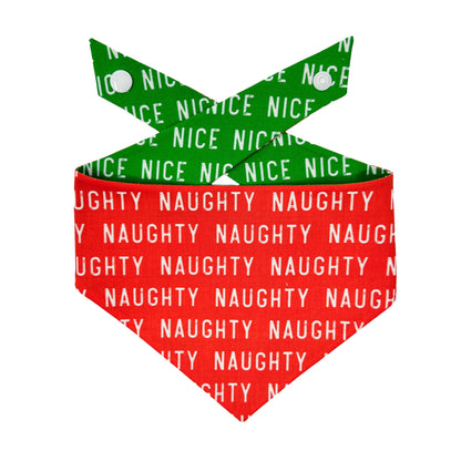 Naughty or Nice Dog Bandana