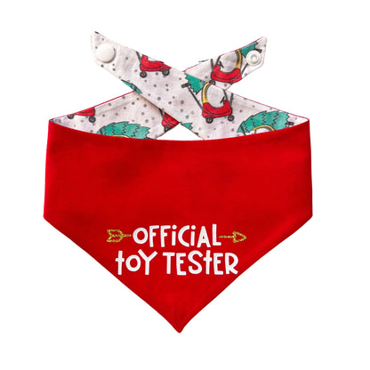 Official Toy Tester Dog Bandana