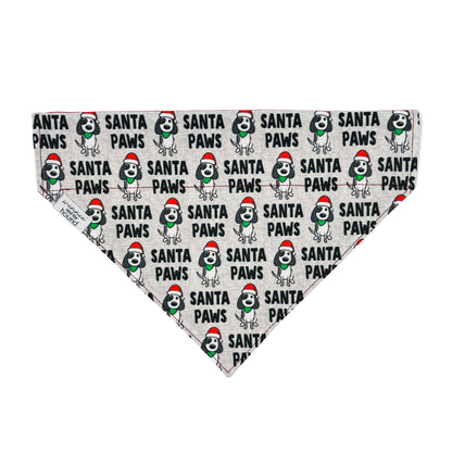 Santa Paws Over the Collar Dog Bandana