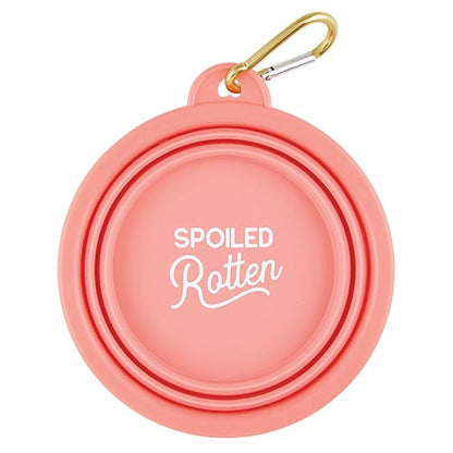 Spoiled Rotten Collapsible Dog Bowl