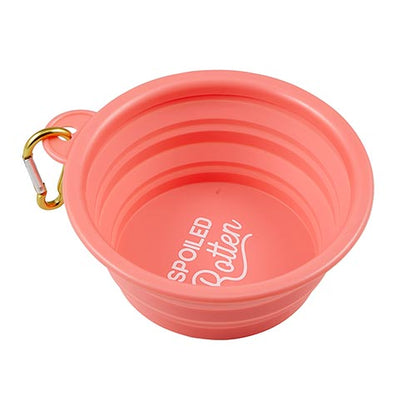 Spoiled Rotten Collapsible Dog Bowl