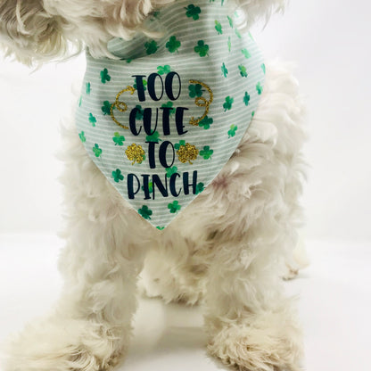 Leprechaun Gnomes Tie On Dog Bandana