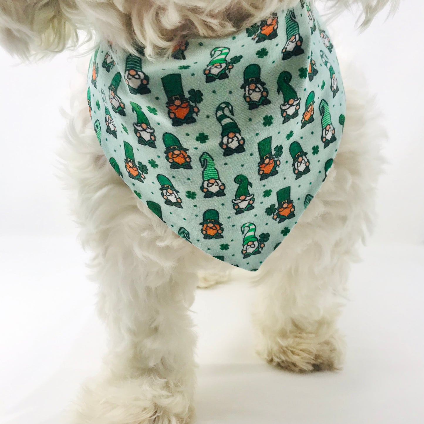 Leprechaun Gnomes Tie On Dog Bandana