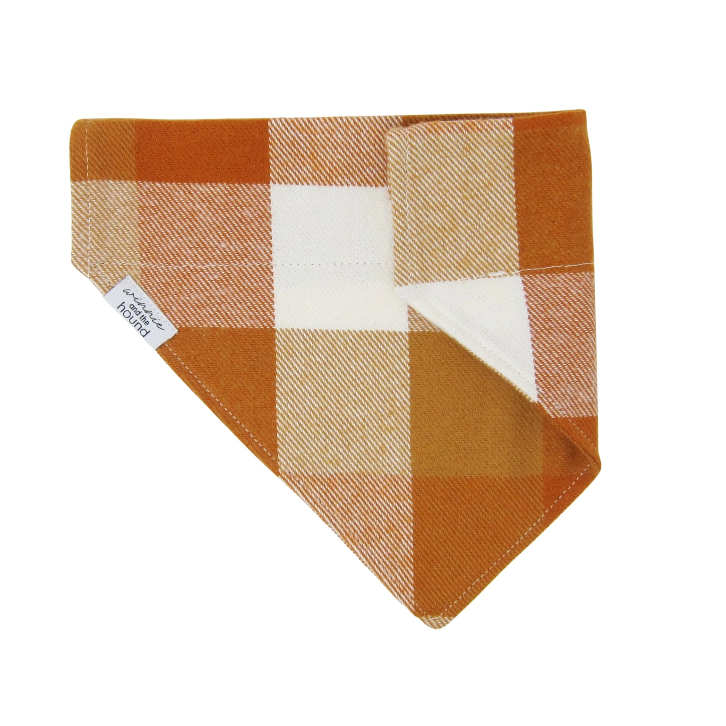 Autumn Check Flannel Dog Bandana