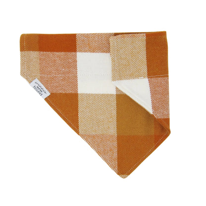 Autumn Check Flannel Dog Bandana