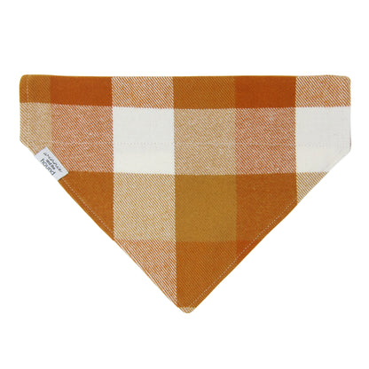 Autumn Check Flannel Dog Bandana