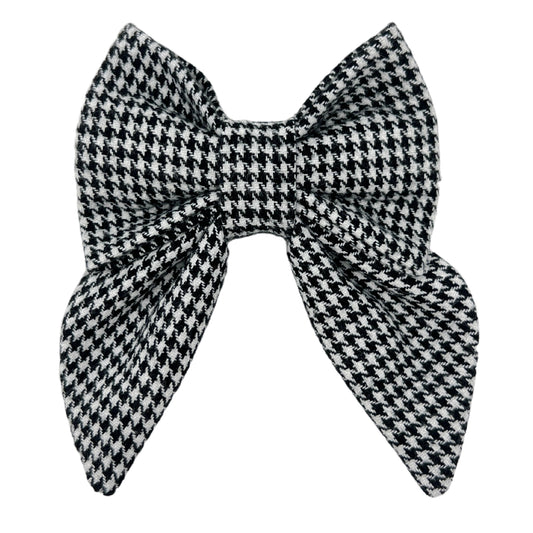 Classic Houndstooth Flannel Lady Bow