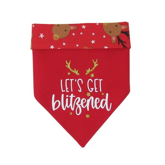 Blitzened Reindeer Dog Bandana