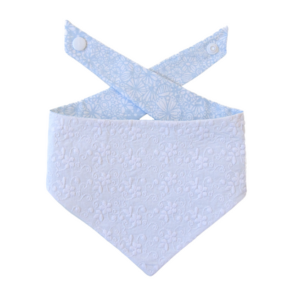 Floral Eyelet Dog Bandana