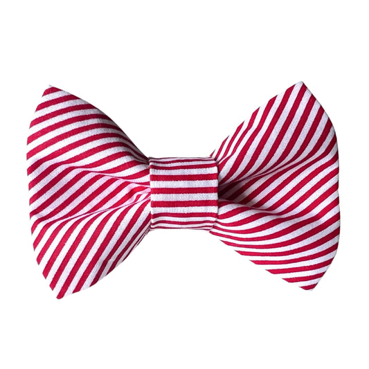 Candy Stripe Dog Bow Tie