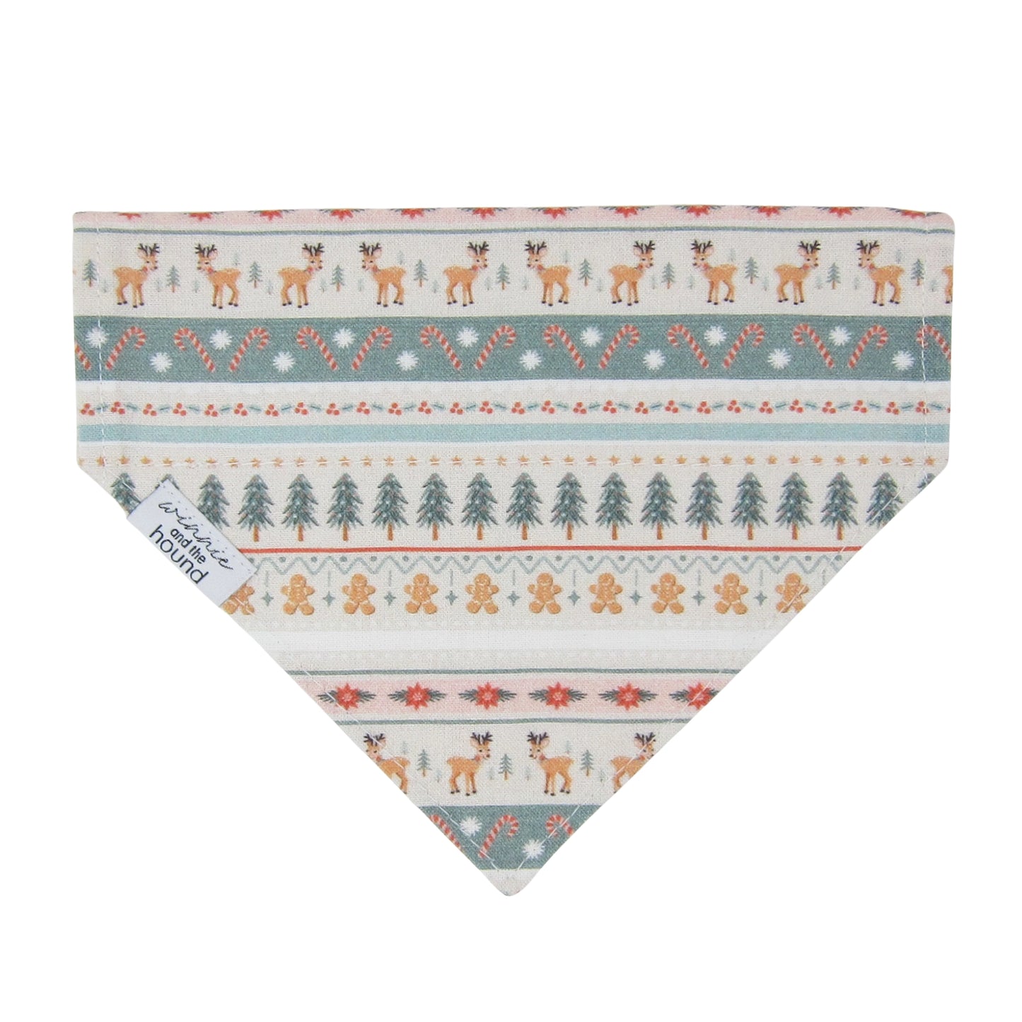 Christmas Fair Isle Dog Bandana