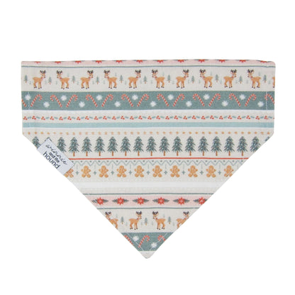 Christmas Fair Isle Dog Bandana