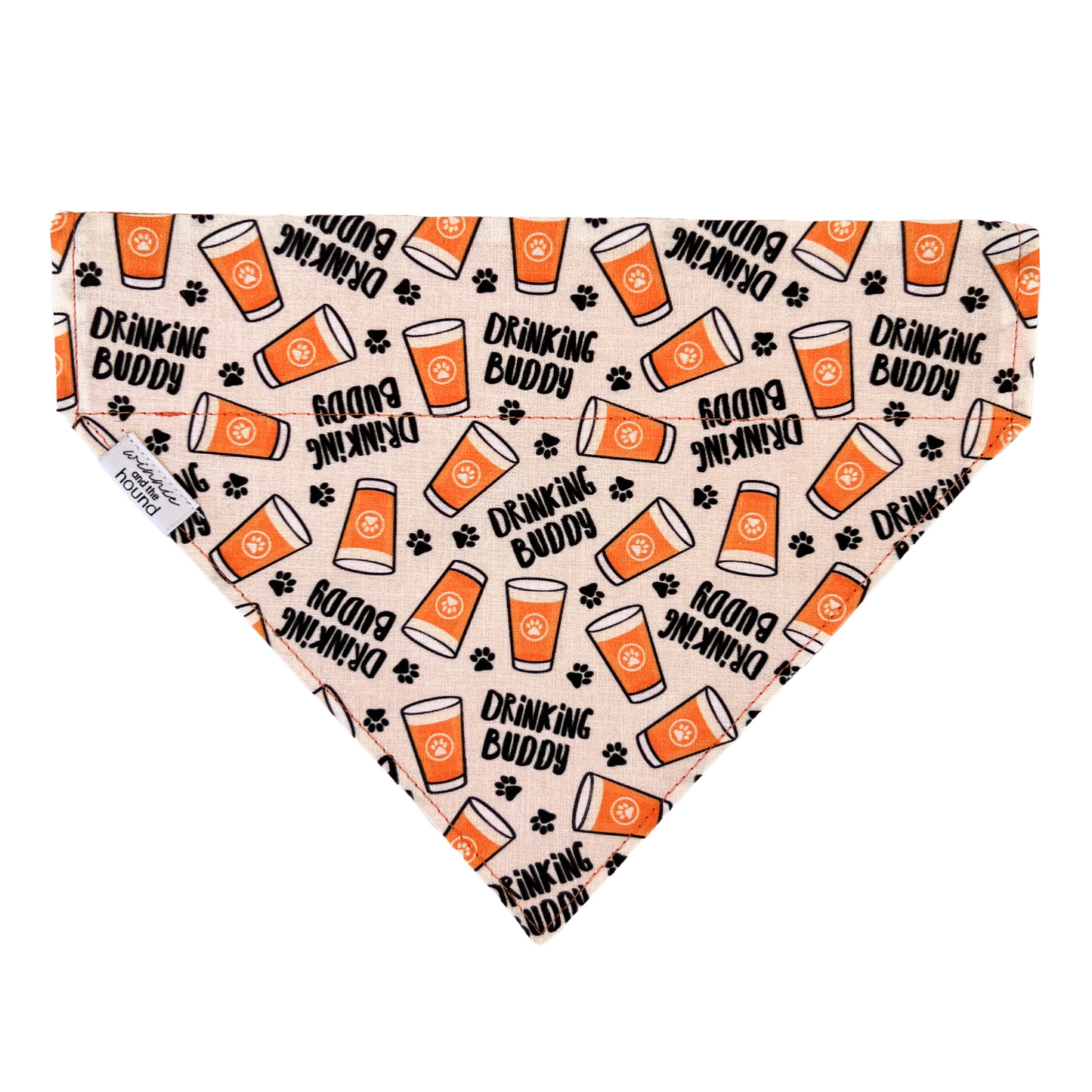 Drinking Buddy Over the Collar Dog Bandana