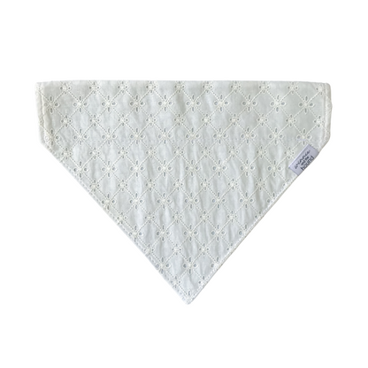 Spring Eyelet Over the Collar Dog Bandana