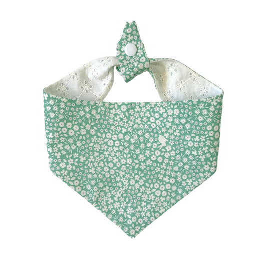 Spring Eyelet Tie On Dog Bandana