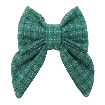 Evergreen Flannel Lady Bow