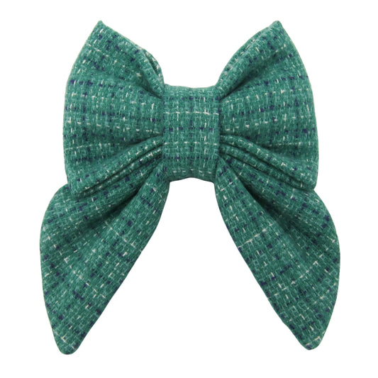 Evergreen Flannel Lady Bow